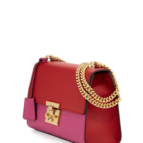 Gucci Padlock Leather Shoulder Bag in Pink - Picture 2 of 5